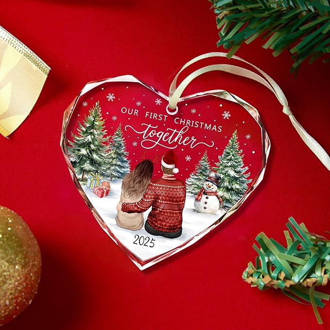First Christmas Together Ornament 2025, Our Christmas Ornaments 2025 Gifts - Image 4