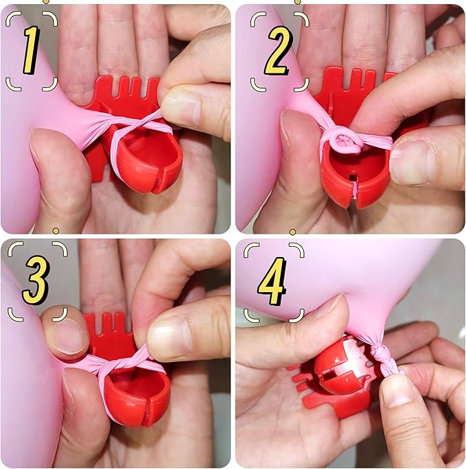80 Balloon Clips and 100 Dots Glue Points and a Tie, - Image 8