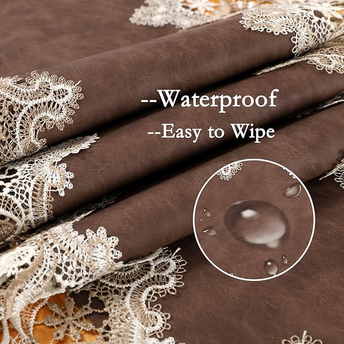 Vintage Lace Dining Table Runner, 108 Inches Macrame Coffee Table Runners - Image 4