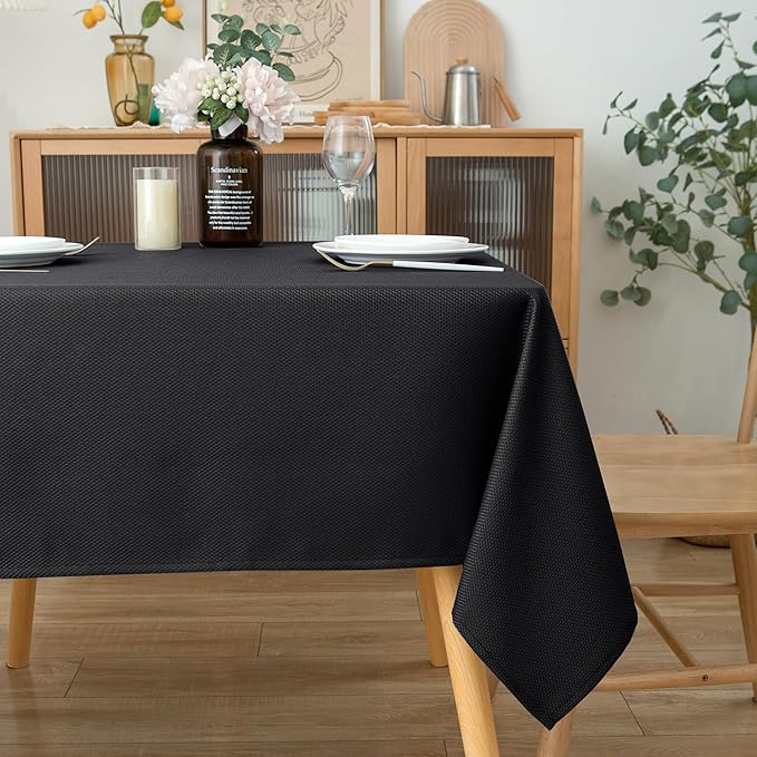 Biscaynebay Textured Fabric Square Tablecloths 54x54 Inch, Wedding and Parties - Image 7