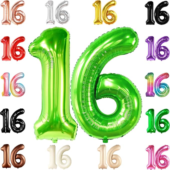 KatchOn Light Green Number 16 Balloon by KatchOn