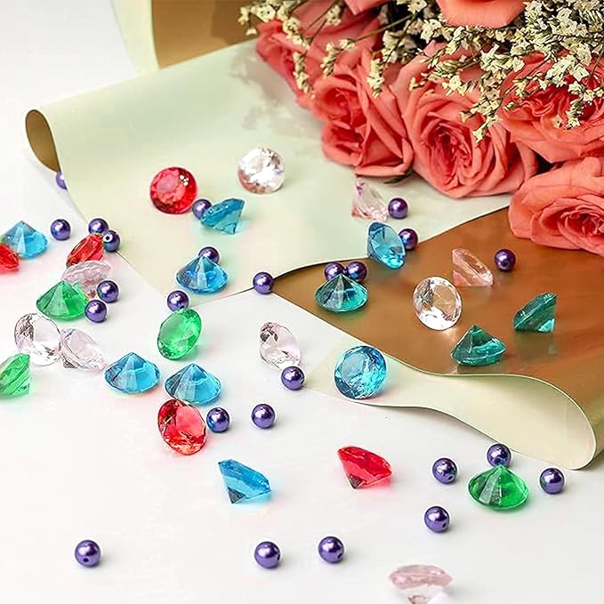 280Pcs Fake Diamonds for Wedding Centerpieces Multicolor Vase Fillers Acrylic - Image 5
