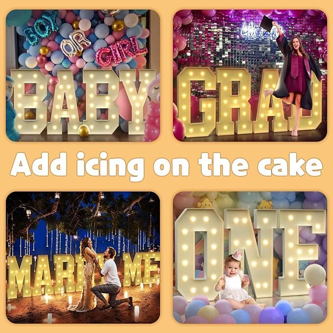imprsv 4FT Marquee Letters Large Light Up Letters - Image 7