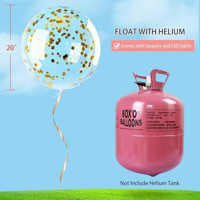 12 Pack Big Light Up BOBO Led Balloons - Image 4
