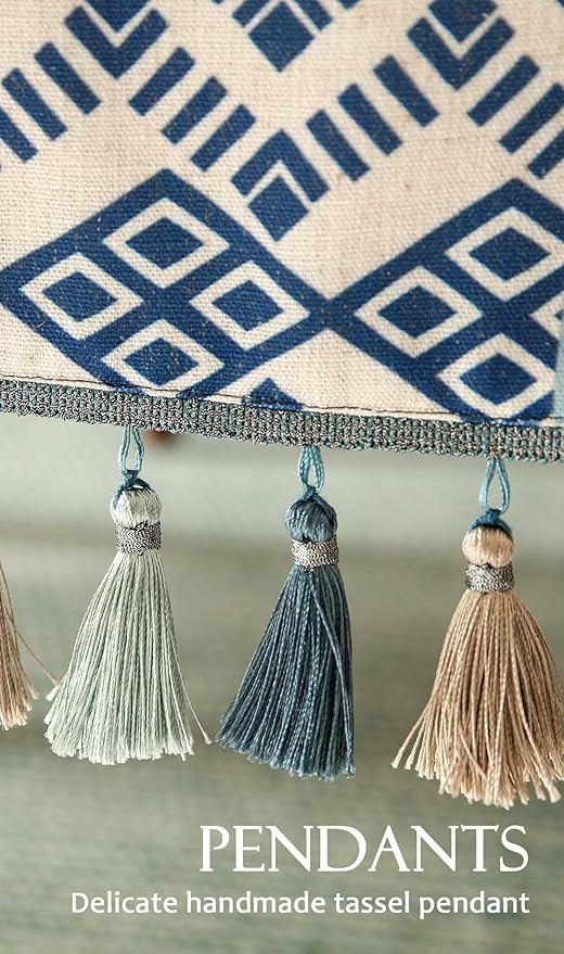 Chinoiserie Small Blue Stripe Cloth Runner - Image 5