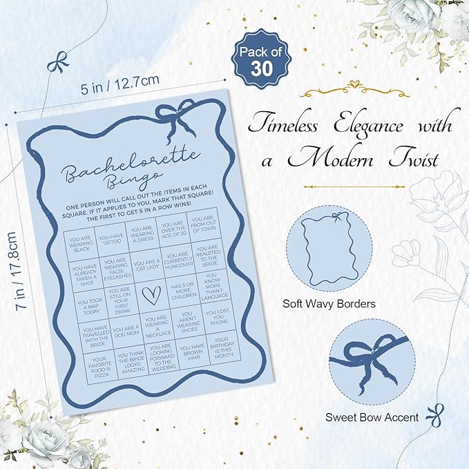 DEEKA 30 PCS Bridal Shower Games Card - Image 2