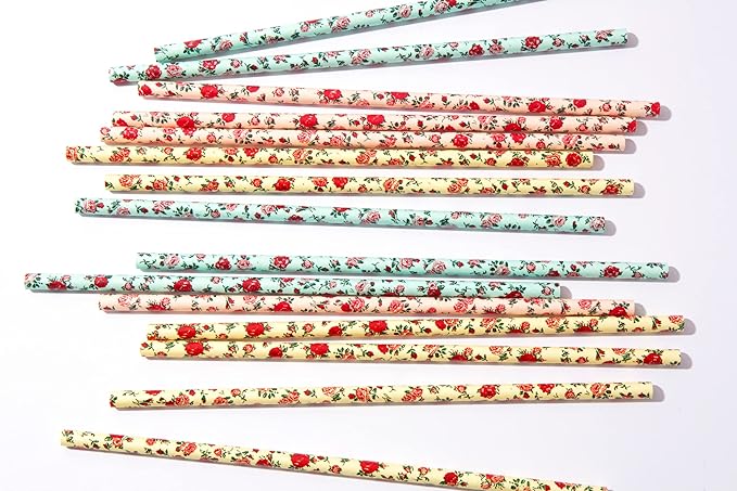 75-Pack Eco-Friendly Biodegradable Paper Straws - Image 6