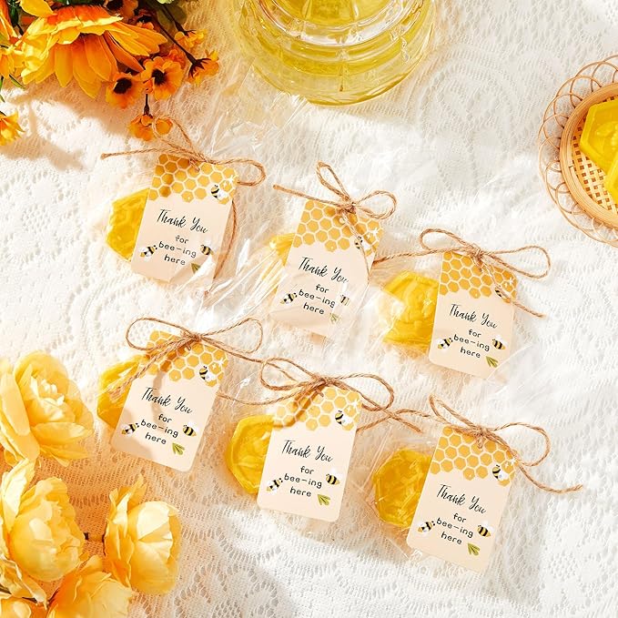 48 Set Baby Shower Favors Bee Party Favors Including Honeycomb Soap - Image 4