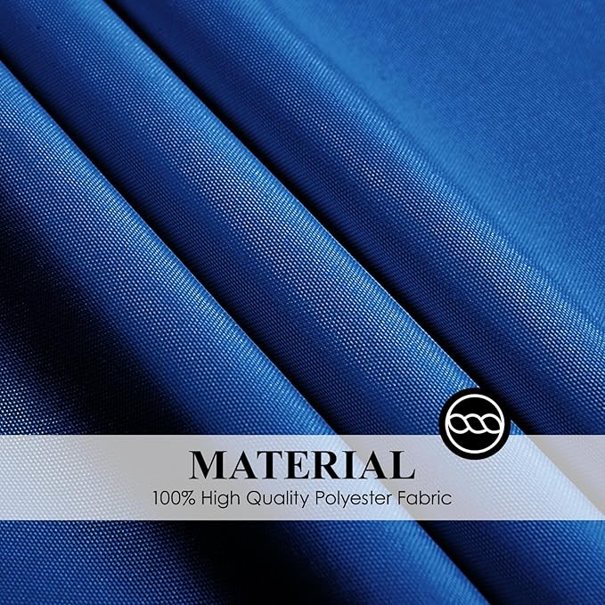 Round Tablecloth 120 Inch 2 Pack Royal Blue Tablecloths Washable Decorative - Image 6