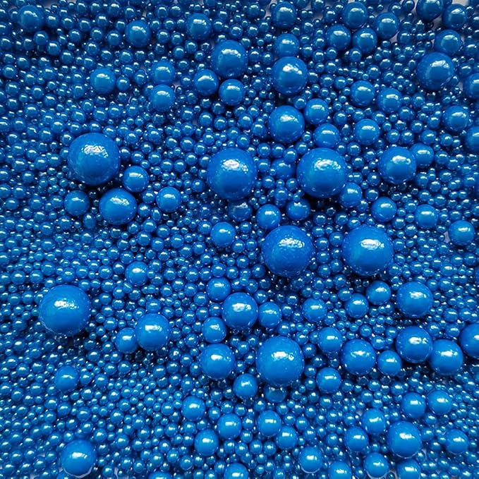Edible Royal Blue Sugar Pearls Candy Sprinkles 120G/ 4.23Ounce Baking Cake - Image 2