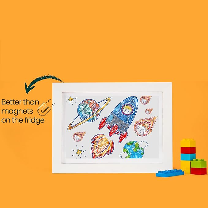 Kids Art Frames 8.5x11, Front Opening Artwork Display Frame - Image 5