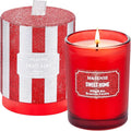 M&SENSE Cinnamon Apple Scented Candles, Classic Size 8.8 oz Glitter Jar Candles by MSENSE