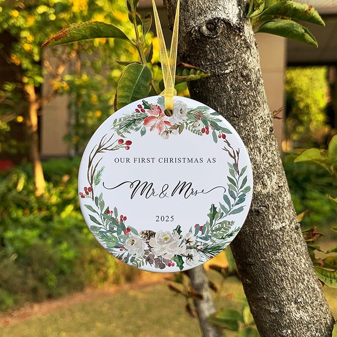 2025 First Christmas Married Ornament, First Year as Mr and Mrs Christmas - Image 6