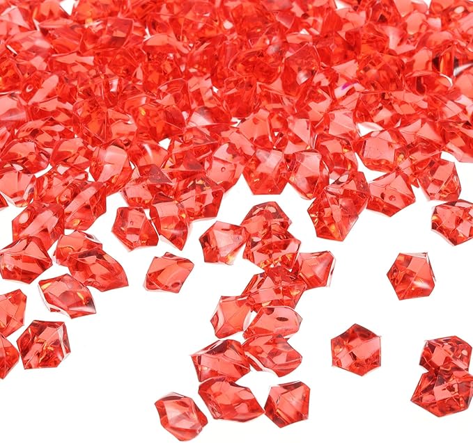 uxcell 1000pcs Fake Ice Rocks, Dazzling Clear Resin Crushed Ice Sparkling Fake by uxcell