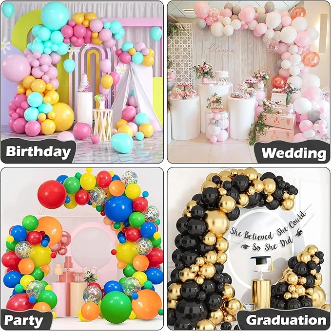 AerWo Balloon Arch Kit Stand, 8.2ft+6ft Half Arch Balloon Stand - Image 7