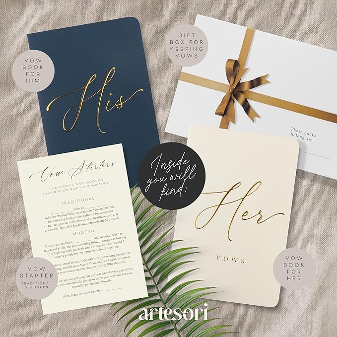 ARTESORI Premium Wedding Vow Book - Image 2