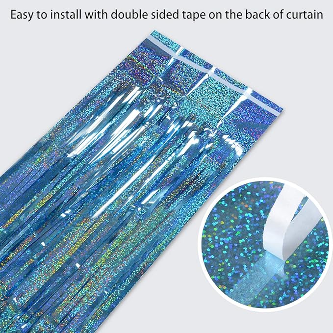 Foil Fringe Curtains Party Decorations - Image 4