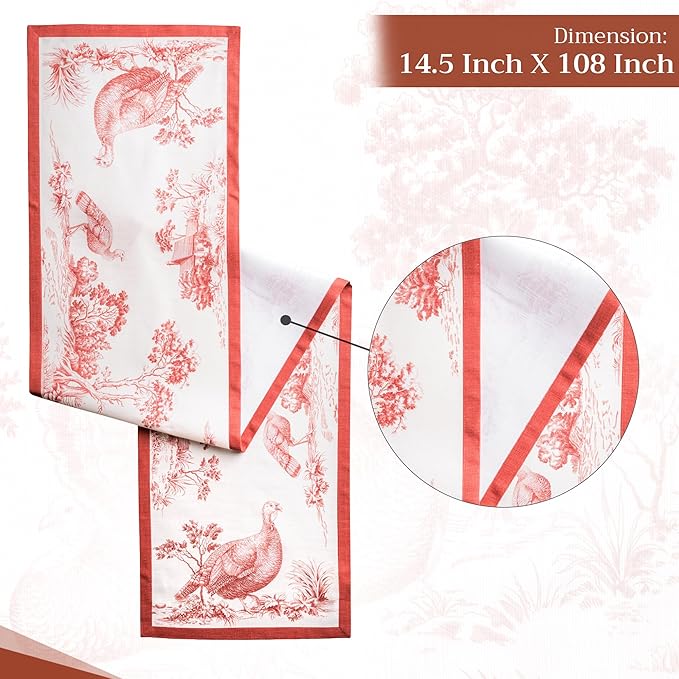 Maison d' Hermine Table Runner 100% Cotton Single Layer Table Runners 108 - Image 4