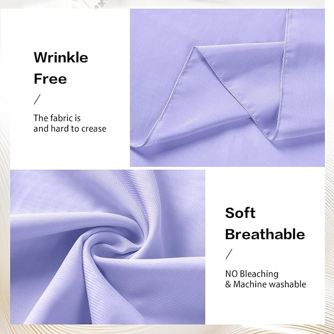 VOK Lavender Wedding Arch Draping Fabric Chiffon Fabric, 29in x 18Ft Sheer - Image 3