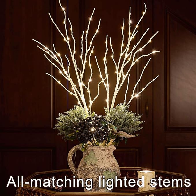 Fudios Lighted White Birch Branches - Image 6