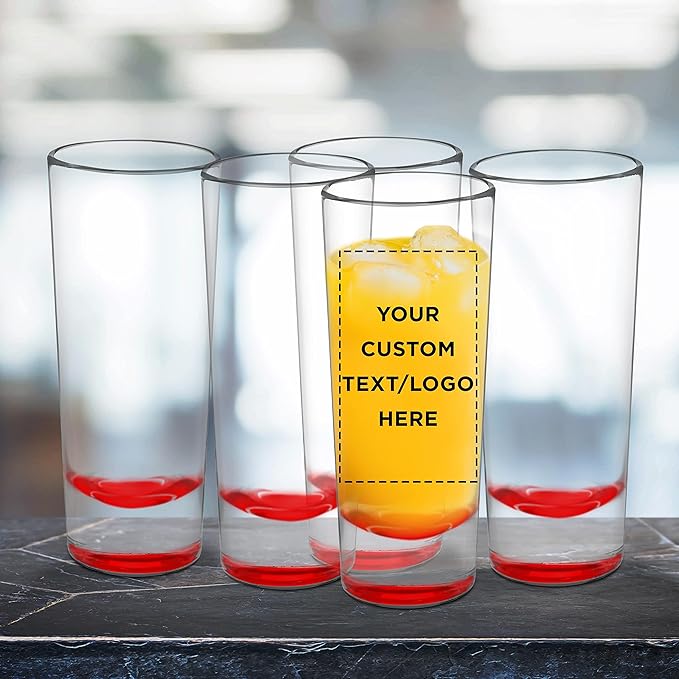 Custom Cordial Shooter Shot Glasses 2 oz. Set of 10, Personalized Bulk Pack - Image 7