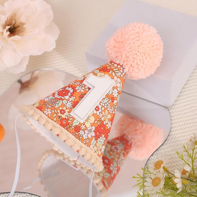WAUAO Floral 1st Birthday Hat - Image 9
