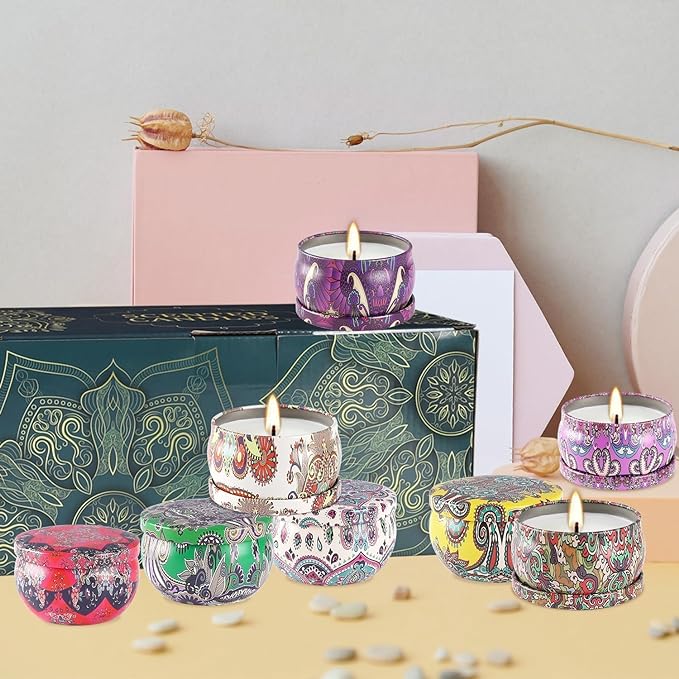 24 Pack Scented Candles Set for Home, Relaxing Stress Relief, Aromatherapy - Image 6