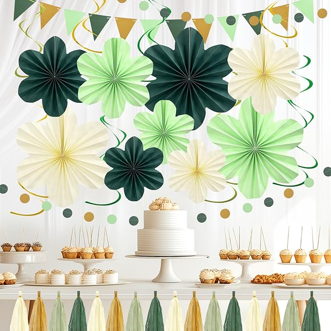 Sage Green Birthday Decoration, Plant Birthday Decorations - Image 4