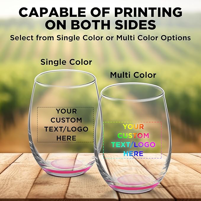 Custom Stemless Wine Glasses by ARC 5.5 oz. Set of 100, Personalized Bulk Pack - Image 6