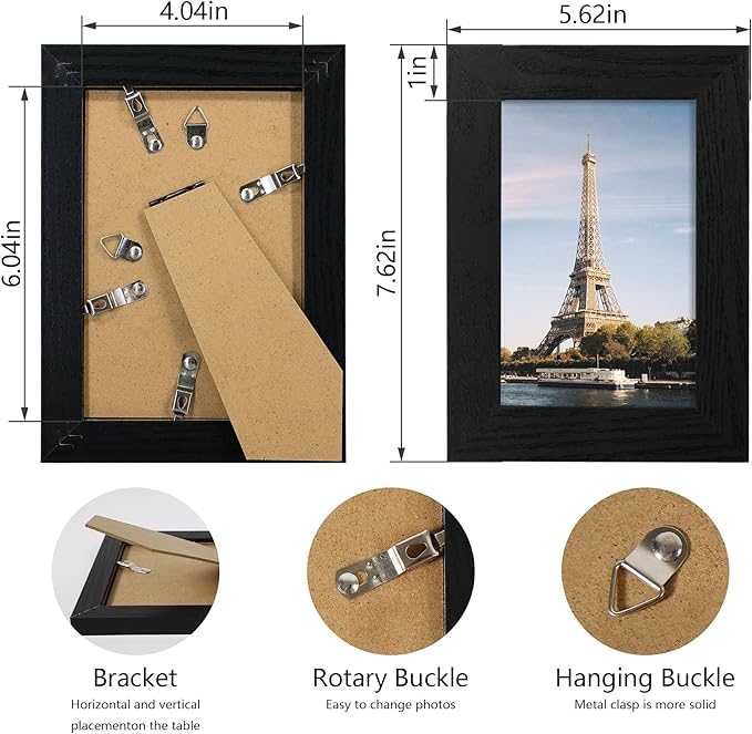 4x6 Picture Frame Set of 4, 4 x 6 Photo Frames - Image 5
