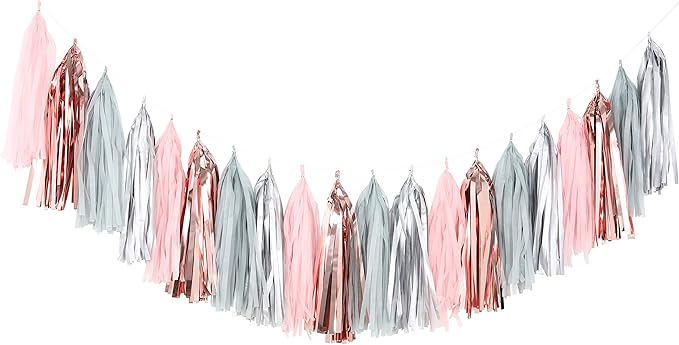 Fonder Mols Tissue Paper Tassel Garland DIY Kit Balloon Tail Banner by FonderMols