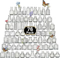 Glass Bud Vase Set of 76 Pcs Small Minimalist Vases by Tahnach