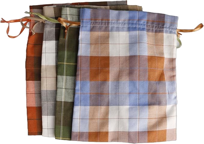 Large Fall Burlap Bags with Drawstrings - Image 4