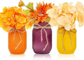 CNVOILA Thanksgiving Decorations, Thanksgiving Themed Mason Jars Centerpiece by CNVOILA