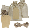 Yymobt 25PCS Burlap Bags with Drawstring, Reusable Burlap Favor Bag 5 x 7’’ by Yymobt
