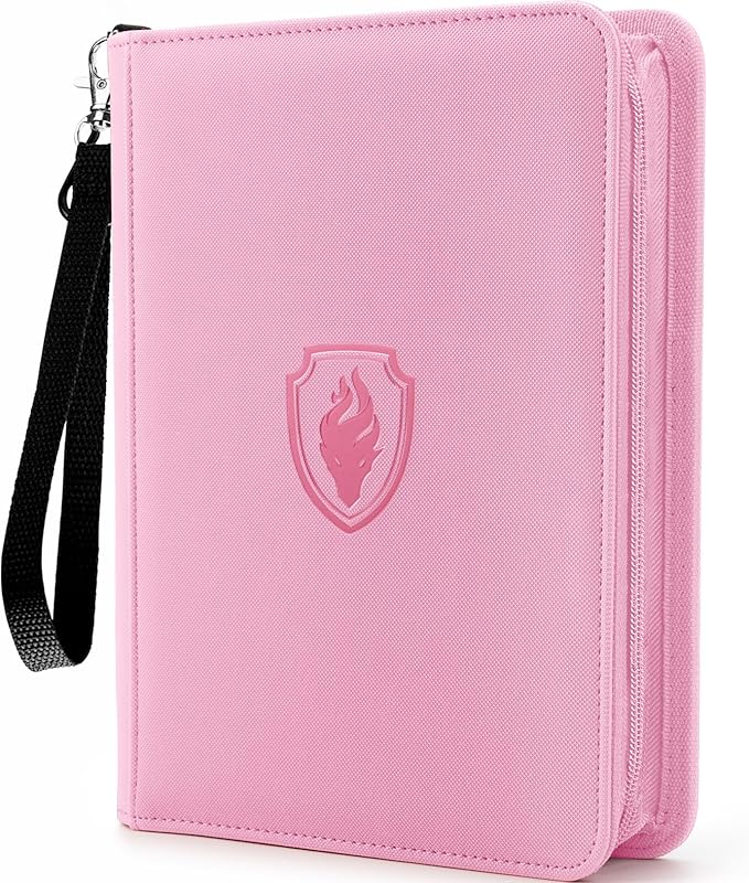 Premium 4 Pocket Zip Card Binder, Trading Card Binder by Fabmaker