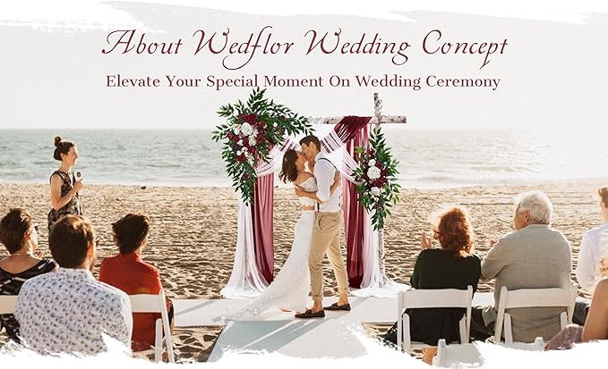Wedding Arch Flowers with Drapes Kit - Image 2