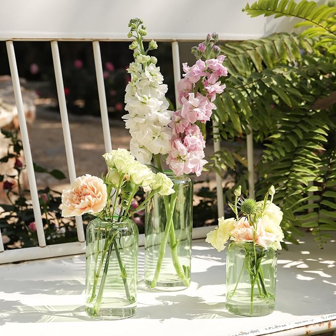 12Pcs Bud Vases Set, Glass Flower Vase - Image 3