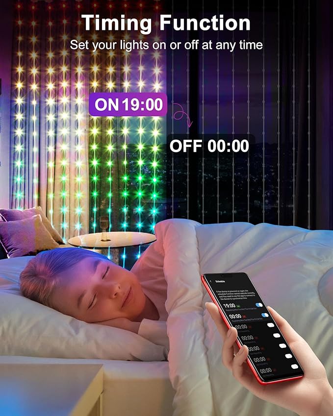 Brightown Smart Curtain String Lights App Controlled - Image 5