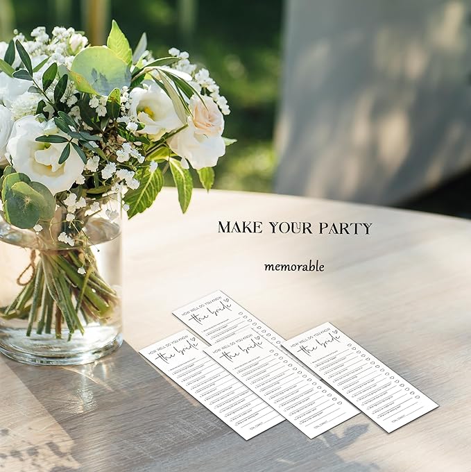 Bridal Shower Games, How Well Do You Know the Bride, Wedding Shower Games - Image 5