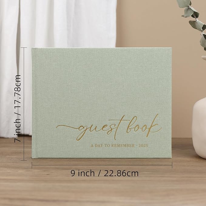 Elegant Guest Book for Wedding Reception, Beautiful Guestbook for Baby Shower - Image 6