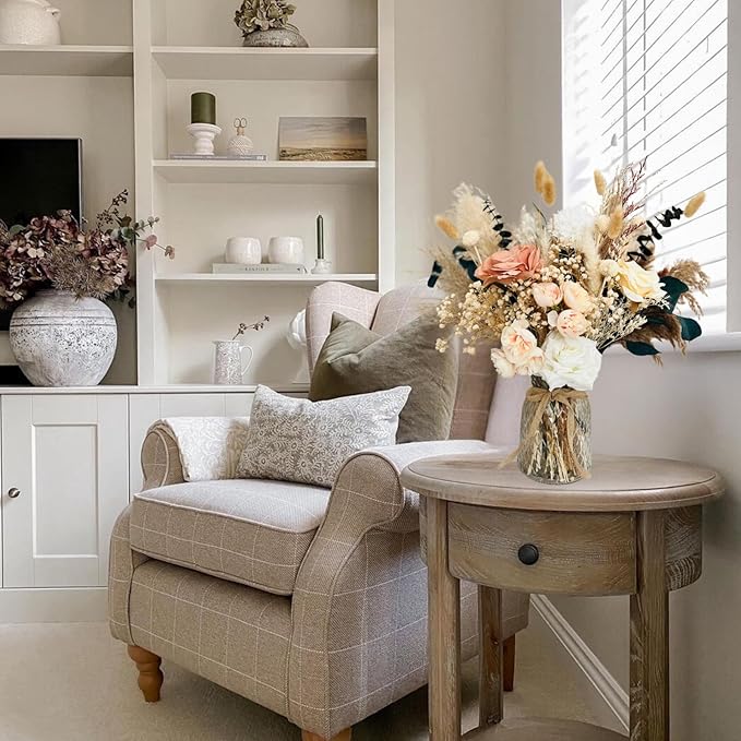 100pcs High End Artificial Flowers Dried Pampas Decor - Image 8