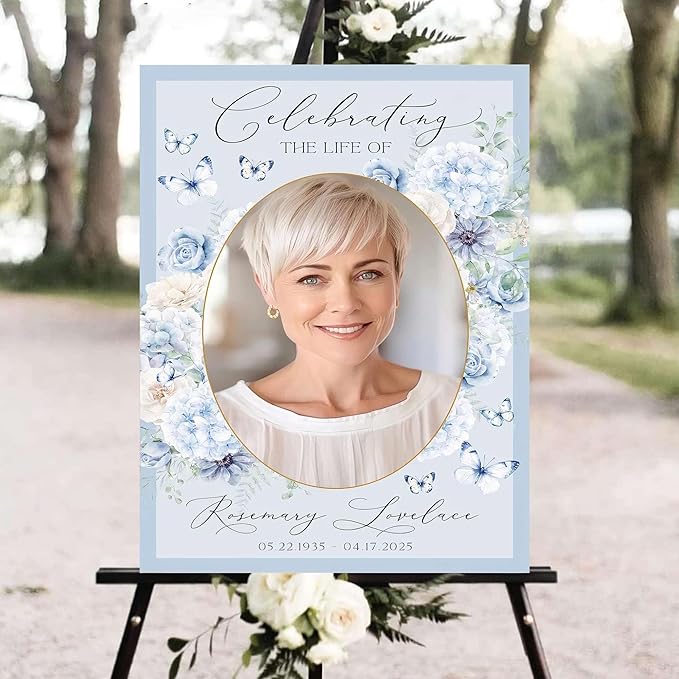 Personalized Funeral Welcome Signs, Celebration Of Life Yard Sign, Celebration by SZ-HaNoi