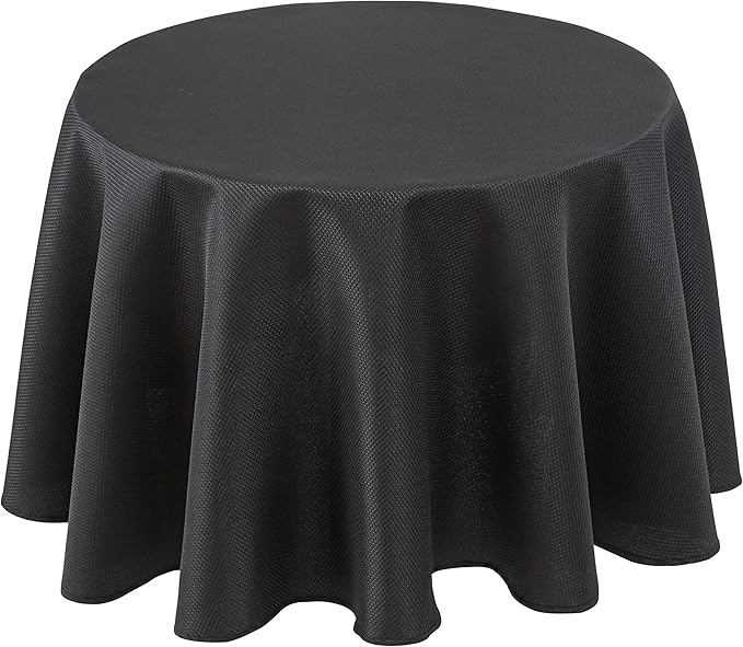 Biscaynebay Textured Fabric Round Tablecloths 70", Parties etc by Biscaynebay