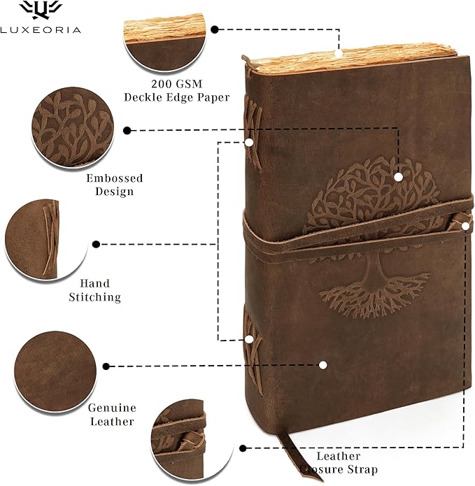 LUXEORIA Tree Of Life Leather Journal - Image 5