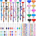DIY Fairy Wand Garden Stakes Kit, Crystal Beaded Decorative Wands Set, Outdoor by AIPRIDY