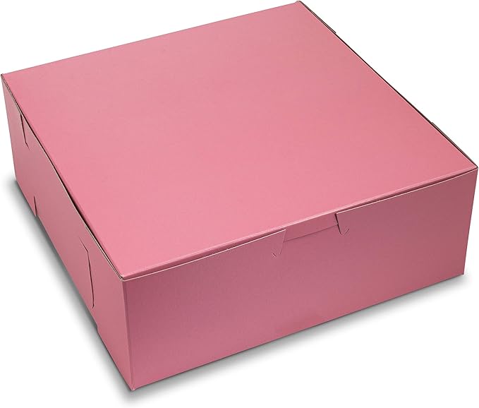 MT Products Pink Cupcake Boxes 8" x 8" x 3" - Image 8