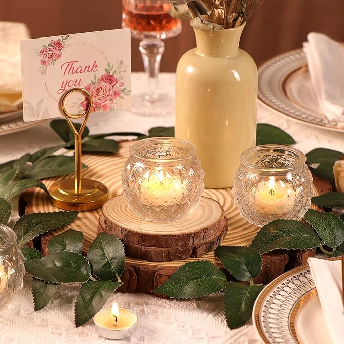 DARJEN 48Pcs Clear Votive Candle Holders - Image 4