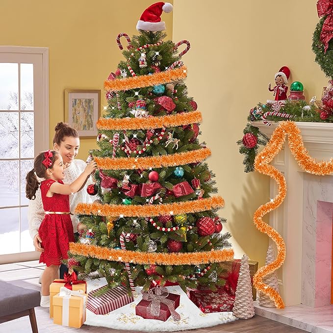 Macaron Metallic Twist Tinsel Garland - 25ft Wall Hanging Backdrop - Image 6