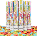12 InchConfetti Biodegradable [6 Pack Confetti Cannons | Multicolor Confetti by Unknown
